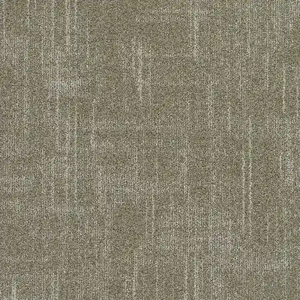 Muted olive-gray low-pile nylon carpet