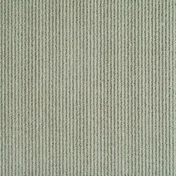 sage green loop pile carpet with a pronounced vertical ribbed texture
