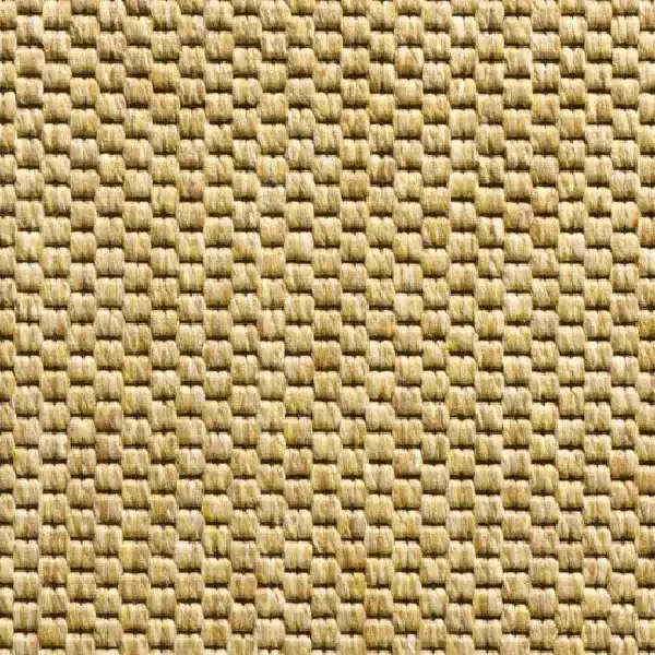 woven propylene carpet with a basketweave pattern