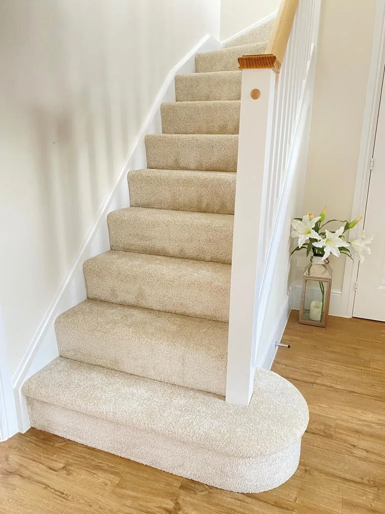 Wall to wall modern stair carpet