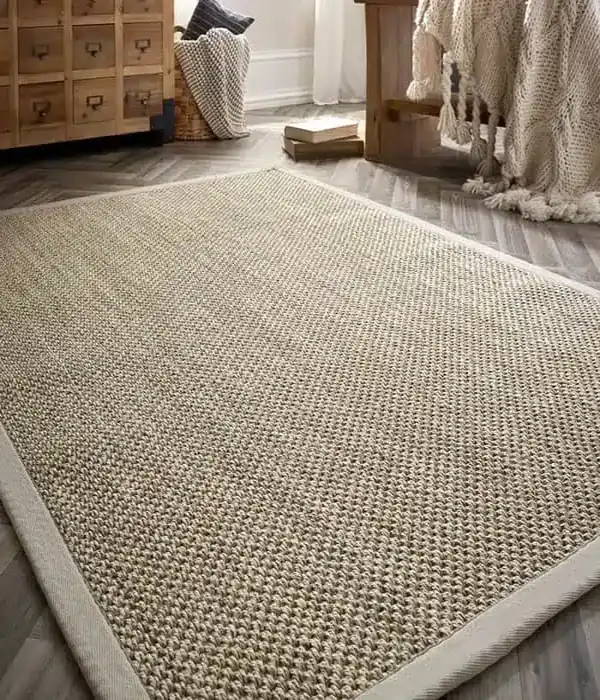 Charcoal grey sisal runner